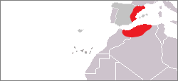 File:Distribution of Hypericum pubescens x tomentosum.png