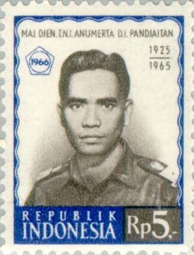 File:Donald Izacus Pandjaitan 1966 Indonesia stamp.jpg