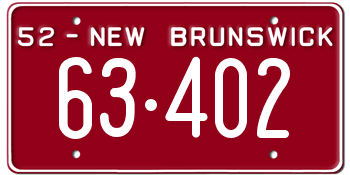 File:Canada New Brunswick license plate 1952 graphic.png