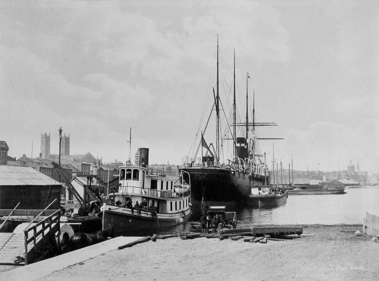 File:Tug and SS Parisian Montreal harbour 1870.jpg