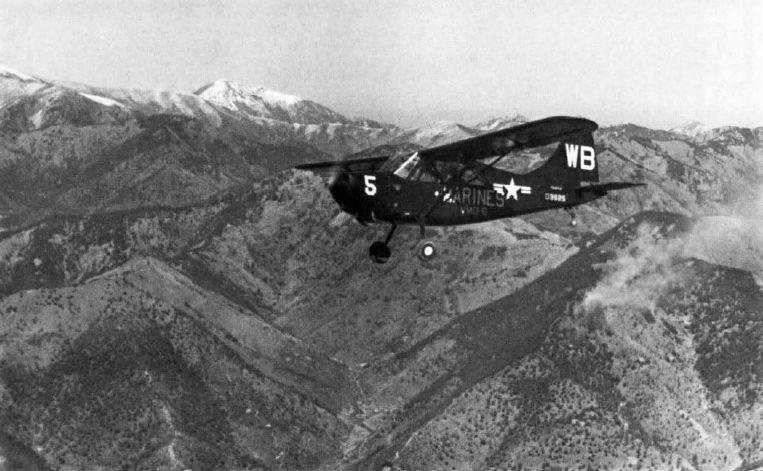 File:VMO-6 OY-1 over Korea c1950.jpg