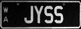 File:2007 Western Australia registration plate JYSS vanity.jpg