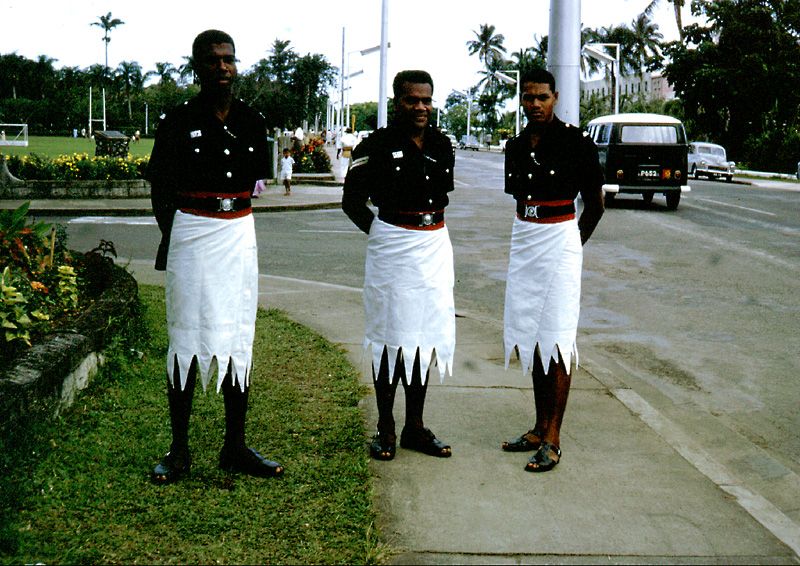 File:Fijian policemen, Suva July 67.jpg