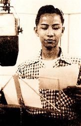 Chung broadcasting in 1960s.