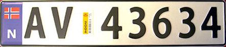 File:Norwegian number plate.jpg