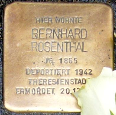 File:Cuxhaven Stolperstein Bernhard Rosenthal.jpg