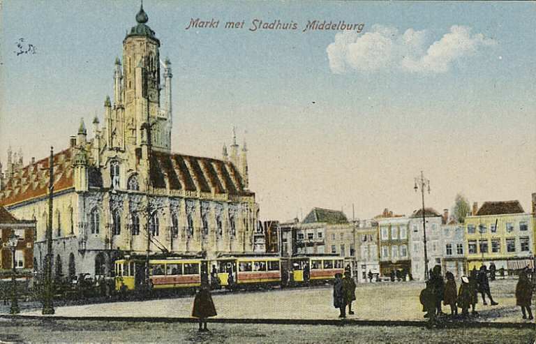 File:Gezicht op het stadhuis te Middelburg (1905-1915).jpg