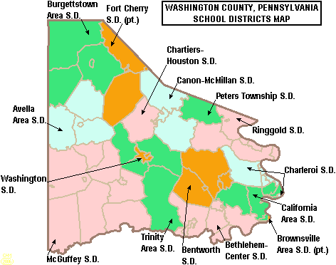 File:Map of Washington County Pennsylvania School Districts.png