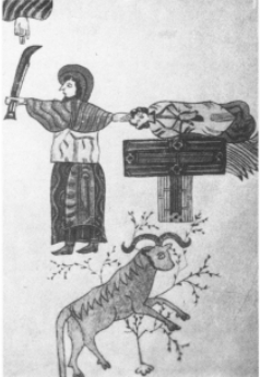 File:Sacrifice of Isaac in the Leon bible.png