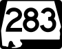 State Route 283 marker