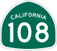 State Route 108 marker