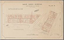 Map of resumption of Darling House under the Darling Harbour Resumptions.