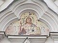 The icon of Christ Pantocrator above the monastery portal (the outer facade), early 20th century