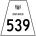 Highway 539 marker