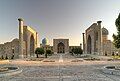 Image 1The Registan and its three madrasahs. From left to right: Ulugh Beg Madrasah, Tilya-Kori Madrasah and Sher-Dor Madrasah, Samarkand, and Uzbekistan. (from History of Uzbekistan)