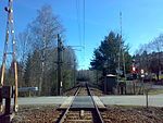 A view along the Brevik Line at Skjelsvik in 2008