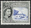 Image 2left British Somaliland Protectorate stamp featuring the tomb of Sheikh Isaaq at Mait. (from History of Somaliland)