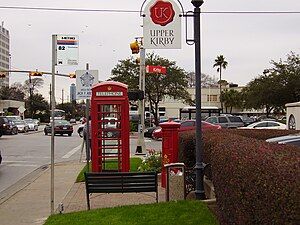 Upper Kirby (Looking West from NE corner of intersection of Westheimer Rd. and Kirby Drive)