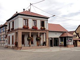 The town hall in Zellwiller