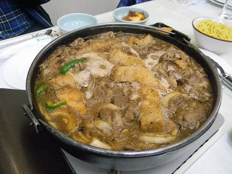 File:名寄市の煮込みジンギスカン.jpg