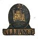 Alliance fire insurance plaque in Bedford Museum.