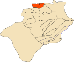 Location of Lahmar within Béchar Province