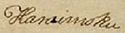 William Pitt Kalanimoku's signature