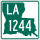 Louisiana Highway 1244 marker