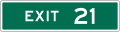 E1-5P 1 or 2 Digit Exit Number (plaque)