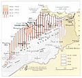 Image 30Map depicting the staged French pacification of Morocco through to 1934 (from History of Morocco)