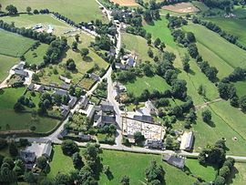 An aerial view of Saint-Aubin-Fosse-Louvain