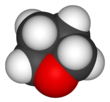 Spacefill model of deuterated THF