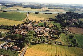 An aerial view of Baraigne