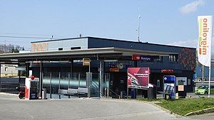 Canopy-covered platform shelter