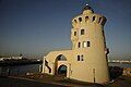 Lighthouse at the entrance of Puerto Sherry