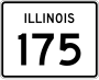 Illinois Route 175 marker