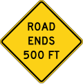 W8-26 Road Ends (distance)