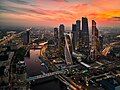 The Moscow International Business Center is a commercial district in Moscow that is currently under construction. The complex includes some of Europe's tallest skyscrapers