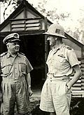 Frank Bladin (right), RAAF North-Western Area commander, 1943