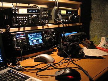 Amateur Radio Station with multiple receivers and transceivers