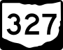 State Route 327 marker