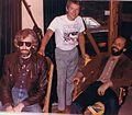 Manuel, Kalmusky, and Till at the Band's studio in Woodstock, New York, 1984