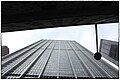 Very similar to looking up at 111 Wall Street from Front Street, but number of columns and number of windows between columns don't match Identified as Commons:Category:One Chase Manhattan Plaza