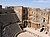 An overview of the stage and seating area in the Roman theatre in Bosra, Syria