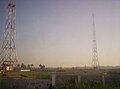 The two radio towers of Veritas Transmitter Station in Barangay Guinhawa, Malolos City, Bulacan.