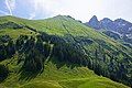 Spätengundkopf, Wildengundkopf, Trettachspitze, Mädelegabel and Hochfrottspitze from Einödsberg.