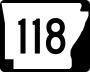 Highway 118 marker