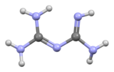 Ball and stick model of biguanide