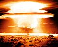 Image 59Mushroom cloud from the explosion of Castle Bravo, the largest nuclear weapon detonated by the U.S., in 1954 (from Nuclear weapon)