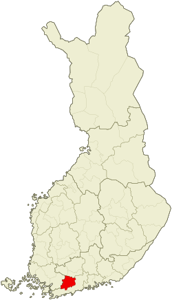 Location of Lohja sub-region